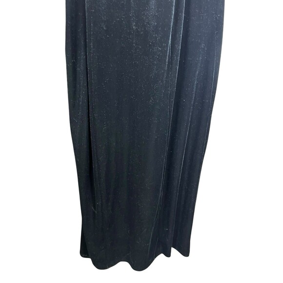 Lane Bryant NWT Babydoll Empire 18/20 Black Velvet Slip Dress Sequin Whimsigoth - Picture 4 of 16